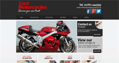 Desktop Screenshot of icenimotorcycles.co.uk